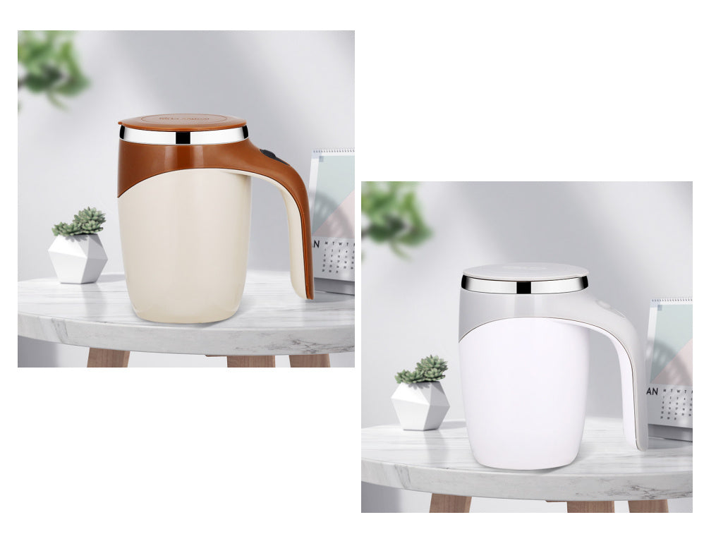 Automatic Rechargeable Self-Stirring Mug | Electric Protein Coffee Mixer Cup | Magnetic Smart Beverage Blender