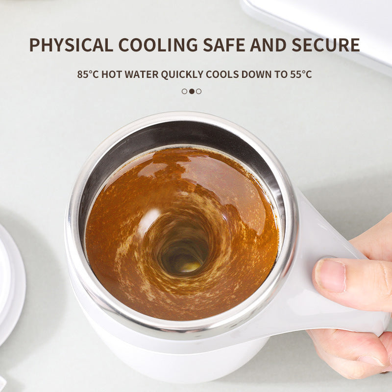 Automatic Rechargeable Self-Stirring Mug | Electric Protein Coffee Mixer Cup | Magnetic Smart Beverage Blender