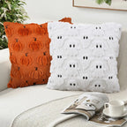 Spooky-Cute Halloween Plush Pillow Covers - Cozy Holiday Home Decor