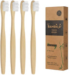 Deep Clean & Gentle: Bamboo Micro-Nano Toothbrush for Adults, Kids & Braces Wearers