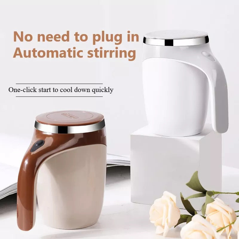 Automatic Rechargeable Self-Stirring Mug | Electric Protein Coffee Mixer Cup | Magnetic Smart Beverage Blender